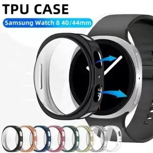 삼성 갤럭시 워치 8용 케이스 40mm 풀 커버리지 범퍼 소프트 TPU 보호 커버 - 액세서리 셀로