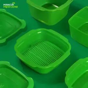 미라클 전자레인지 찜기 900ml 1600ml 분리형 채반
