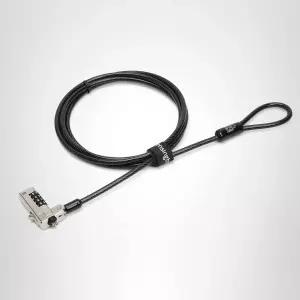 켄싱턴 N17 델 노트북 컴퓨터 잠금장치 조합 잠금 케이블 (K68008WW) 블랙