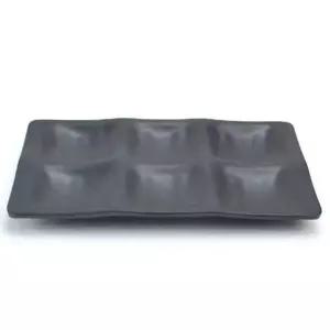 swK 멜라민 나눔접시 소스볼 26.8cm 반찬접시 종지 6구