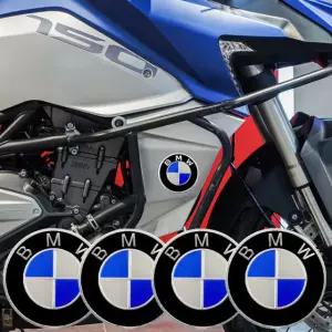 자동차 오토바이 수정 된 스티커 금속 알루미늄 라운드 데 칼 BMW R1250GS R120 Black 2pcs