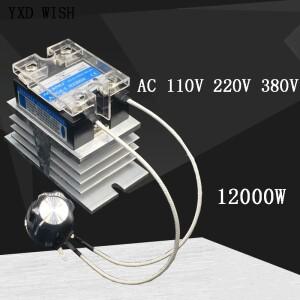 SCR 전자 전압 조정기  온도 조절 속도 조광기 12000W AC 110V 220V 380V