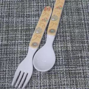 swK 간식 숟가락 세트 디저트 2p 티스푼 포크 수저 과일