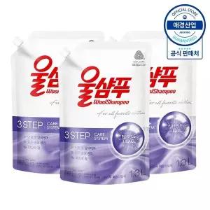 [애경][eTV][애경] 울샴푸 퍼플라일락 중성세제 리필 1.3L x3개[36029597]