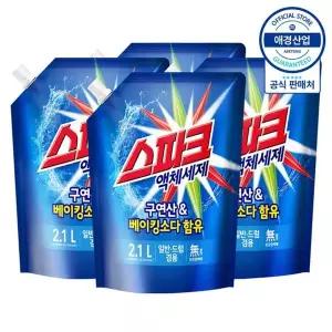 [애경][eTV][애경] 스파크 액체 세탁세제 리필 2.1L x4개[36029613]