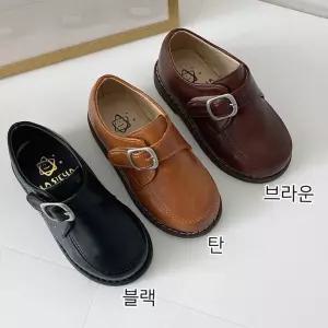 편한 남자 어린이 구두 찍찍이 가죽로퍼