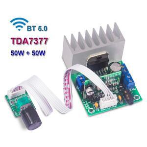 블루투스 호환 클래스 AB 앰프 보드, 스테레오 듀얼 채널 홈 시어터 AUX DC9-18V, 50W + TDA7377