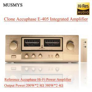 MUSMYS-리퍼런스 아큐페이즈 E405 하이파이 고출력 앰프 (리모컨 포함) 200W*2 풀밸런스드 인티앰프