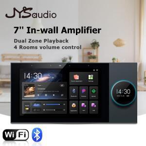 홈2존 오디오 인월 앰프 7인치 안드로이드 11 알렉사 음성 투야 스마트 컨트롤 패널 8x30W 채널 와이파이