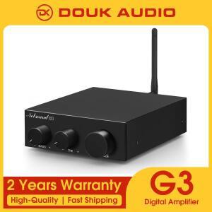 Douk Audio G3 Bluetooth 5.0 스테레오 앰프 미니 오디오 2.0 채널 앰프(베이스 트레블 컨트롤 포함)