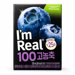 풀무원 아임리얼100 고농축 블루베리120ml, 48팩
