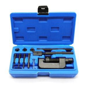 너트스플리터 Motorcycle Pins Chain Cutter Breaker Splitter Riveting Tool Rivet Repair Set For 415 420 428 520 525 530 630 Motorbike