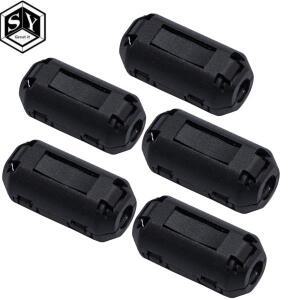 EMI RFI 클립 케이블 용 5 PCS 온 페라이트 링 코어 소음 억제 장치 활성 필터 Dropship