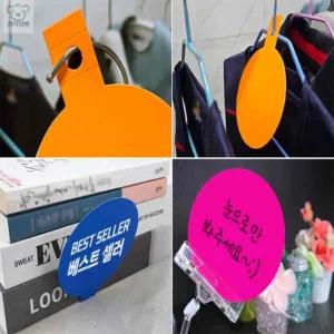 걸이형 카드스티커 쇼카드 원형 쇼카드집게 쇼카드제작 형광종이 10P