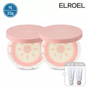 엘로엘 [빅] 피치 핑크 톤업 팡팡 빅 선쿠션 25g 본품 2개+크레마 핸드크림