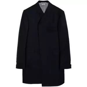 톰브라운 플레인 위브 사선 체스터필드 오버코트 MOC005A 00626 415 NAVY DOM