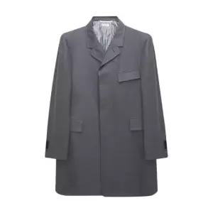 톰브라운 플레인 위브 사선 체스터필드 오버코트 MOC005A 00626 035 GRAY DOM