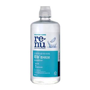 바슈룸 리뉴 센서티브 355ml 1개 렌즈 세정액 보존액 식염수