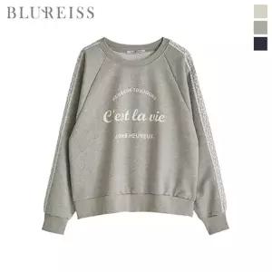 [블루레이스] 레이스 배색 스 티셔츠_B6S1TS6580