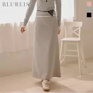[블루레이스] 텐션 롱 A라인 스커트_B6S1SK8111