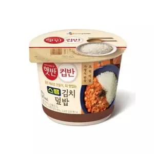 햇반 컵반 스팸김치덮밥 251g x 6개