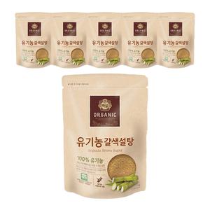 백설 유기농갈색설탕, 1kg, 6개