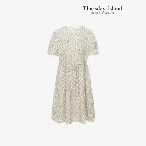 [Thursday Island] 플라워 패턴 미니 원피스(T244MOP261W)