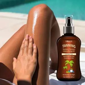 100ml/3.38fl.oz 코코넛 태닝 오일 Sunless TannersIntensifying Oil 새로운 여름 제품