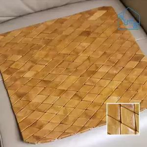 빛담은홈 다이아방석 42x42/쇼파 소파 차량용 사무실 의자 대나무 대자리 마작 자리 냉감 여름방석