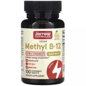 Jarrow Formulas Methyl B12 메틸 1000mcg 레몬 100정