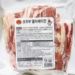 생활 즉석식품 가공육 코주부BNF 베이컨 파지 1k 안주 육가 수앤서C1