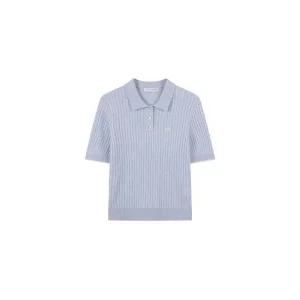 [폴햄]여성 버튼넥 케이블 반팔 니트 PHF2ET2470_P389721044