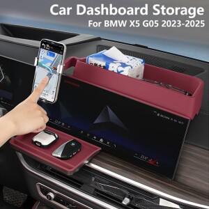 BMW X5 G05 2023-2025 LHD 차량용 센터 콘솔 대시보드 수납함 중앙 정리 트레이 키 폰 거치대 자동차 액세