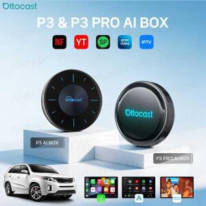 오토캐스트 P3/P3PRO 무선 안드로이드 CarPlay AI 박스 TV HDMI 출력 지원 2026 Wifi 블루투스 차량용 액세