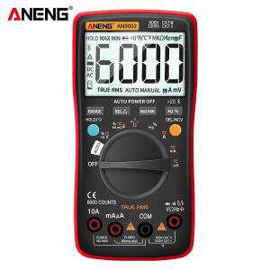 ANENG AN9002 디지털 트루 RMS 가용 6000 카운트 블루투스 멀티미터 AC/DC 전류 테스터 자동 범위