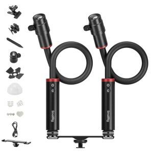 SmallRig RM 03 매크로 사진 LED 조명 - 2팩, 조절 가능한 빔 각도, 5가지 색상 CRI95 TLCI92, 벤디 조명 및 콜드 슈 익스텐션 바, 클램프, 디퓨저, 스포트라이트, 반도어, 고 , 스테이크 - 5796