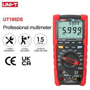 UNI-T UT195DS  디지털 멀티미터  테스터 방수 IP65 손전등 AC LOZ 모터 위상
