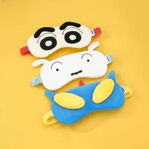 짱구 안대 크레용신짱 아이마스크 빛 차단 수면 보조 짱구 액션가면 흰둥이