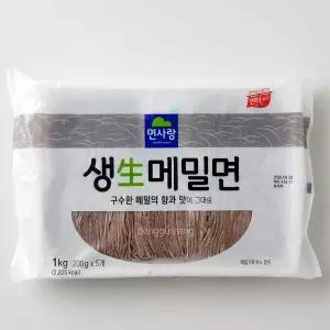면사랑 생메밀면 5인분 소바 생면 모밀면 1kg, 1개