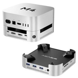 ACASIS 40GBPS 맥 미니 M4 도크 듀얼 포함, 및 4.0용 SSD NVME 4K60HZ 2024, SD B+M DP 30W, M-키 3X10G A, 허브, USB 스탠드, 프로 /TF 베이 DP, 인클로저 알루미늄 PD 지원