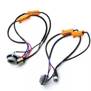 TOPKU 1157 LED 부하 저항 키트 50W 8옴 턴 시그널 전구 릴레이 하네스 어댑터 플리커 오류 방지 디코더