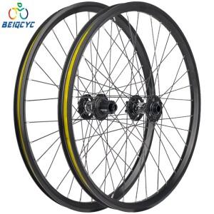 디스크 브레이크 20/24인치 알루미늄 자전거 휠셋 142/148mm 쓰루 액슬 키즈 MTB 클린처 산악 림