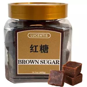 산 브라운 슈가 큐브 42온스 400g 수제 윈난 다크 차와 커피를 위한 천연 감미료 캔 포장