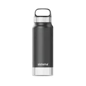 [셀러허브]스텐보온병 뉴질랜드 시스테마 탑핸들 스텐 이중 보냉 물병 650ml (블랙) 스텐보 (S43257643)