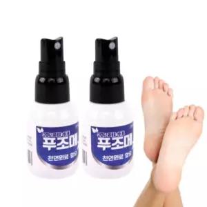 푸조메 뿌리는 손발톱 발톱 발바닥 소독 스프레이 2개