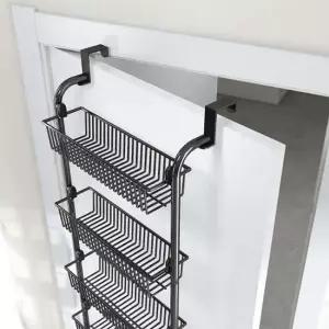 철제 틈새 선반 문걸이 고리형 수납 정리 보관함 책장 선반