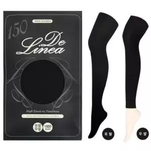 겨울스타킹 De Linea 무발) 블랙레깅스150D(유발