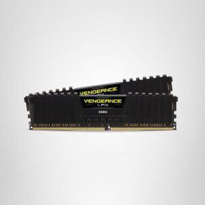 CORSAIR 복수 LPX DDR4 RAM 16GB(2X8GB) 최대 3200MHZ CL16-20-20-38 1.35V 인텔 AMD 데스크톱 컴퓨터 메모리 - 블랙(CMK16GX4M2E3200C16)