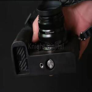 Fuji XS10 Fujifilm 용 나무 흑단 호두베이스 핸드 그립 브래킷 퀵 릴리스 플레이트
