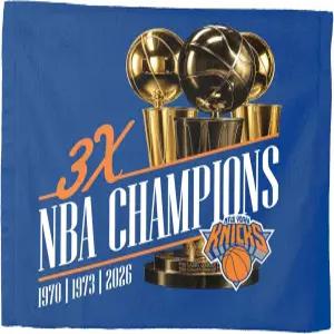 노스웨스트 뉴욕 닉스 2026 NBA 챔피언스 멀티 랠리 타월 경량 팬 기어 웨이브 레디 스타디움 사이드라인